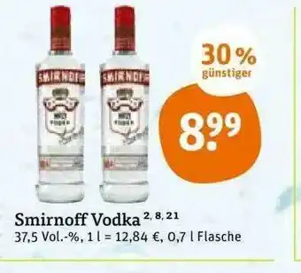 tegut Smirnoff Vodka Angebot