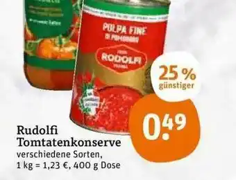 tegut Rudolfi Tomatenkonserve Angebot