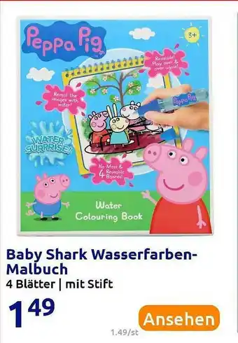 Action Bbay Shark Wasserfarben Malbuch Angebot