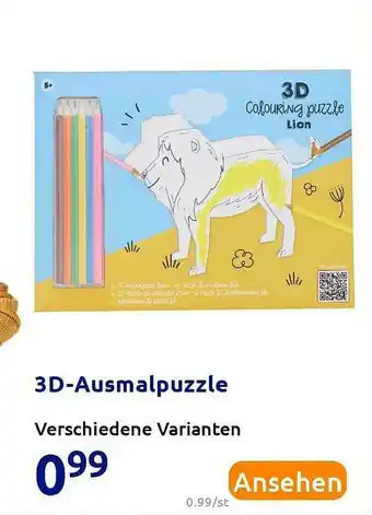 Action 3d-ausmalpuzzle Angebot