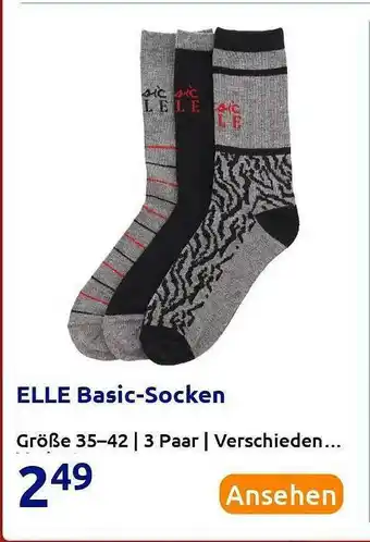 Action Elle Basic-socken Angebot