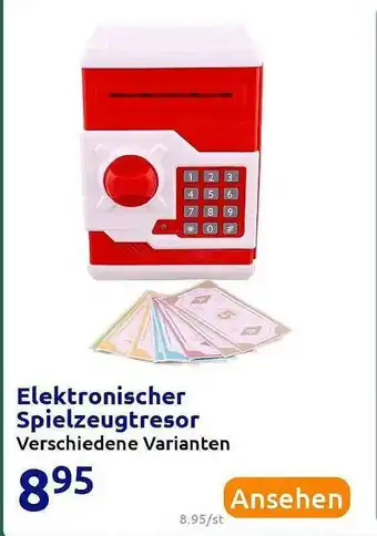 Action Elektronischer Spielzeugtresor Angebot