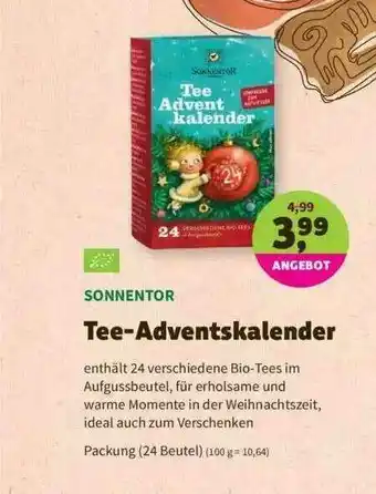 Denns BioMarkt Sonnentor Tee-adventskalender Angebot