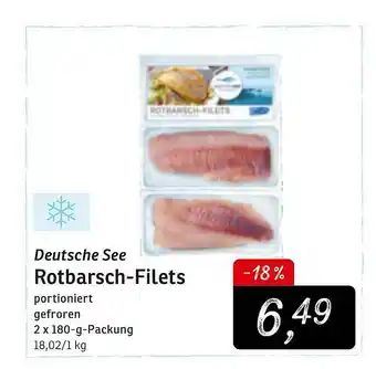 KONSUM Deutsche See Rotbarsch-filets Angebot