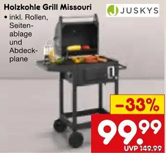 Netto Marken-Discount JUSKYS Holzkohle Grill Missouri Angebot