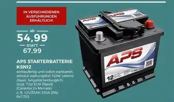 BBM Baumarkt Aps Starterbatterie Ksn12 Angebot