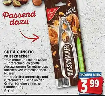 Edeka Gut & Günstig Nussknacker Angebot