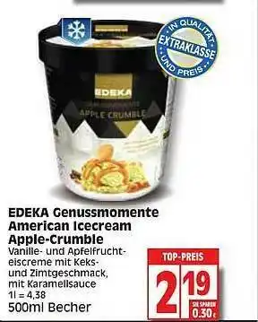 Edeka Edeka Genussmomente American Icecream Apple-crumble Angebot