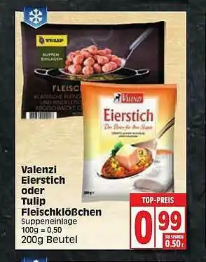 Edeka Valenzi Eierstich Oder Tulip Fleischklößchen Angebot