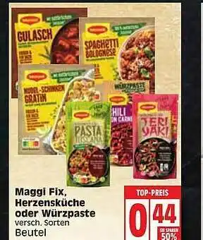 Edeka Maggi Fix, Herzensküche Oder Würzpaste Angebot