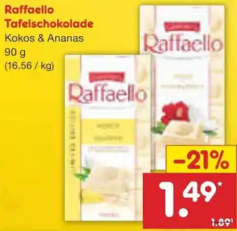 Netto Marken-Discount Raffaello Tafelschokolade 90 g Angebot