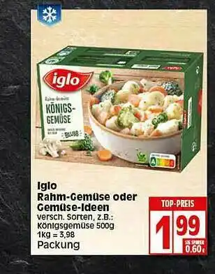 Elli Markt Iglo Rahm-gemüse Oder Gemüse-ldeen Angebot