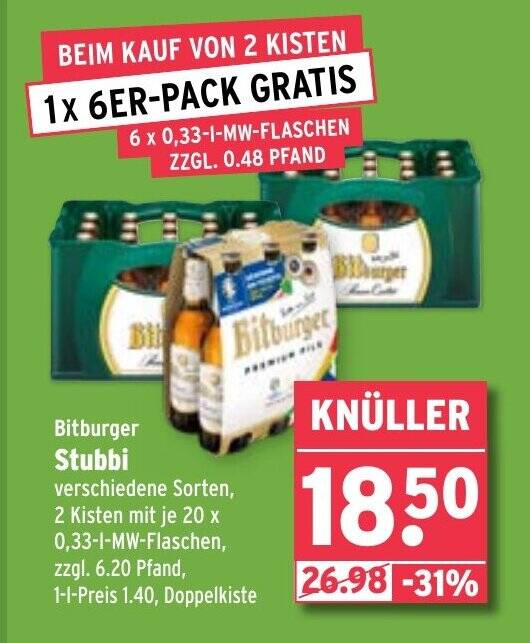 Wunderbar Bitburger Angebot Nächste Woche Fotos