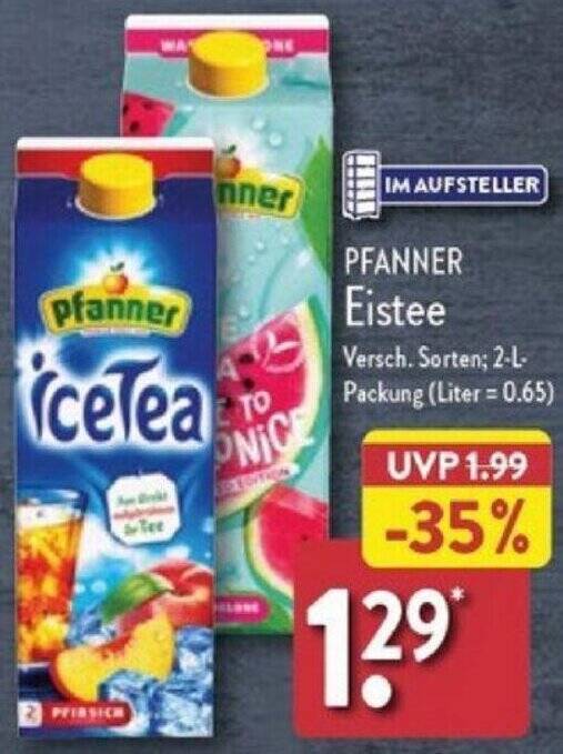 Verwunderlich Pfanner Eistee Angebot Ebenbildnull
