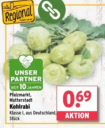 Wasgau Pfalzmarkt, Mutterstadt Kohlrabi Angebot