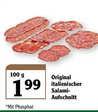 Globus Original Italienischer Salami-aufschnitt Angebot