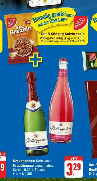 Scheck-in-Center Rotkäppchen Sekt oder Fruchtsecco verschiedene Sorten, 0,75-L-Flasche Angebot