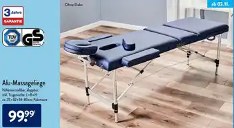 Aldi Nord Alu-Massageliege Angebot