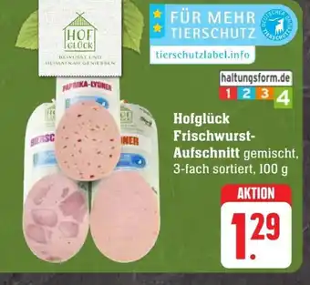 Scheck-in-Center Hofglück Frischwurst-Aufschnitt gemischt, 3-fach sortiert, 100 g Angebot