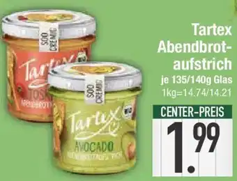 E-Center Tartex Abendbrotaufstrich 135/140 g Glas Angebot