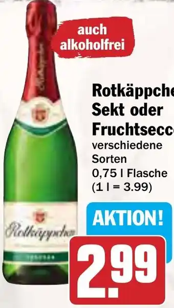 Hit Rotkäppchen Sekt oder Fruchtsecco 0,75 L Flasche Angebot