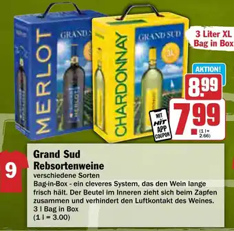 Hit Grand Sud Rebsortenweine 3 L Angebot