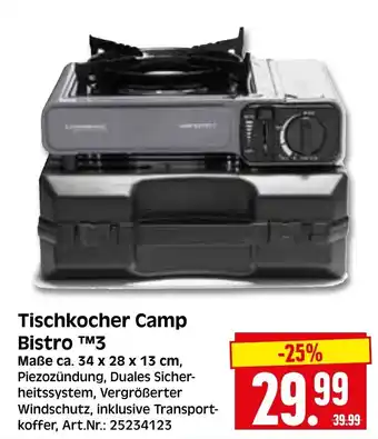 Herkules Baumarkt Tischkocher Camp Bistro TM3 Maße ca. 34 x 28 x 13 cm Angebot