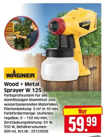 Herkules Baumarkt WAGNER Wood + Metal Sprayer W 125 Angebot