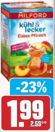 Hit Milford Früchtetee kühl & lecker 20 x 2,5 g Teebeutel Angebot