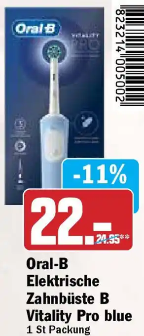 Hit Oral-B Elektrische Zahnbüste B Vitality Pro blue 1 St Packung Angebot