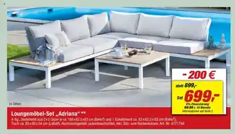 toom Baumarkt Loungemöbel-Set „,Adriana" Angebot