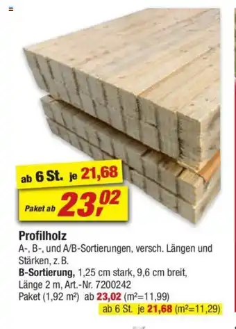 toom Baumarkt Profilholz Angebot