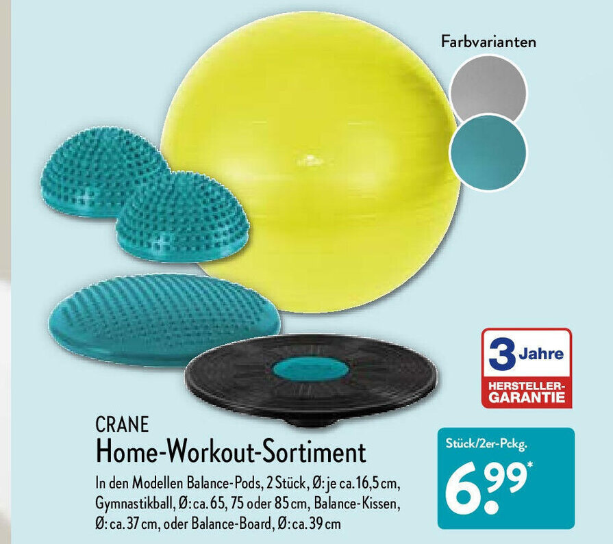 Crane HomeWorkoutSortiment Angebot bei Aldi Nord