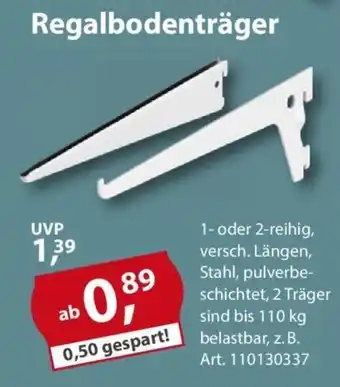 Sonderpreis Baumarkt Regalbodenträger Angebot