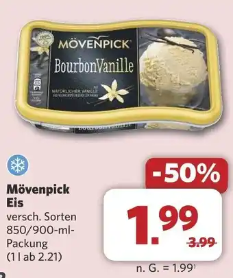 Combi Mövenpick Eis 850/900-ml-Packung Angebot