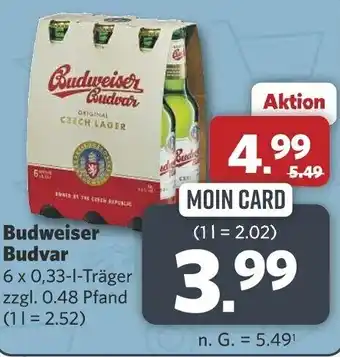 Combi Budweiser Budvar 6 x 0,33-l-Träger Angebot