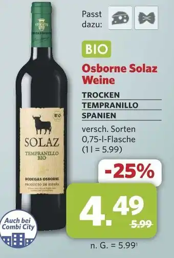 Combi Osborne Solaz Weine Angebot