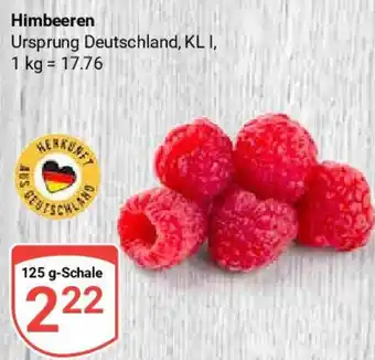 Globus Himbeeren 125 g-Schale Angebot