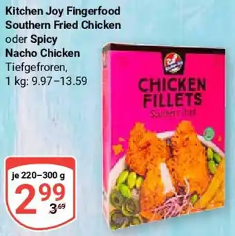 Globus Kitchen Joy Fingerfood Southern Fried Chicken oder Spicy Nacho Chicken 220-300 g Angebot