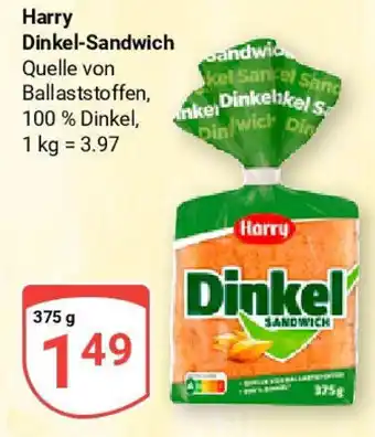 Globus Harry Dinkel-Sandwich 375 g Angebot