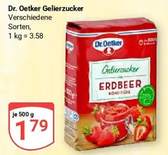 Globus Dr. Oetker Gelierzucker 500 g Angebot