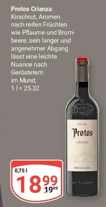 Globus Protos Crianza 0,75 l Angebot