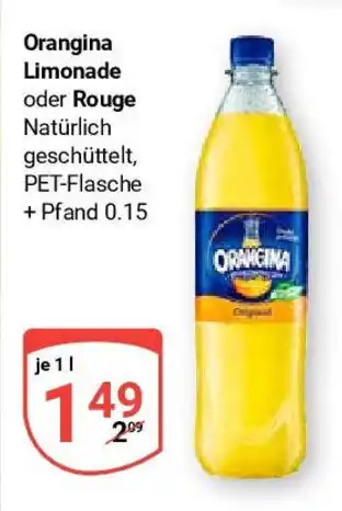 Globus Orangina Limonade oder Rouge Natürlich 1 l Angebot