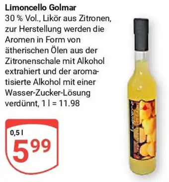 Globus Limoncello Golmar 0,5 l Angebot