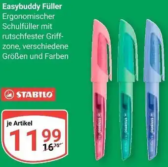 Globus STABILO Easybuddy Füller Angebot