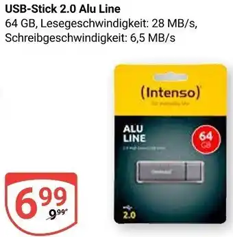 Globus (Intenso) USB-Stick 2.0 Alu Line Angebot