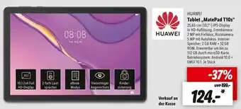 Lidl Huawei tablet „matepad t10s“ Angebot