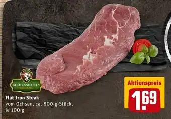 REWE Scotland hills flat iron steak Angebot