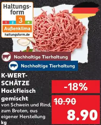 Kaufland K-WERTSCHÄTZE Hackfleisch gemischt Angebot