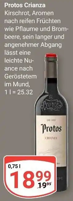 Globus Protos Crianza 0,75 L Angebot